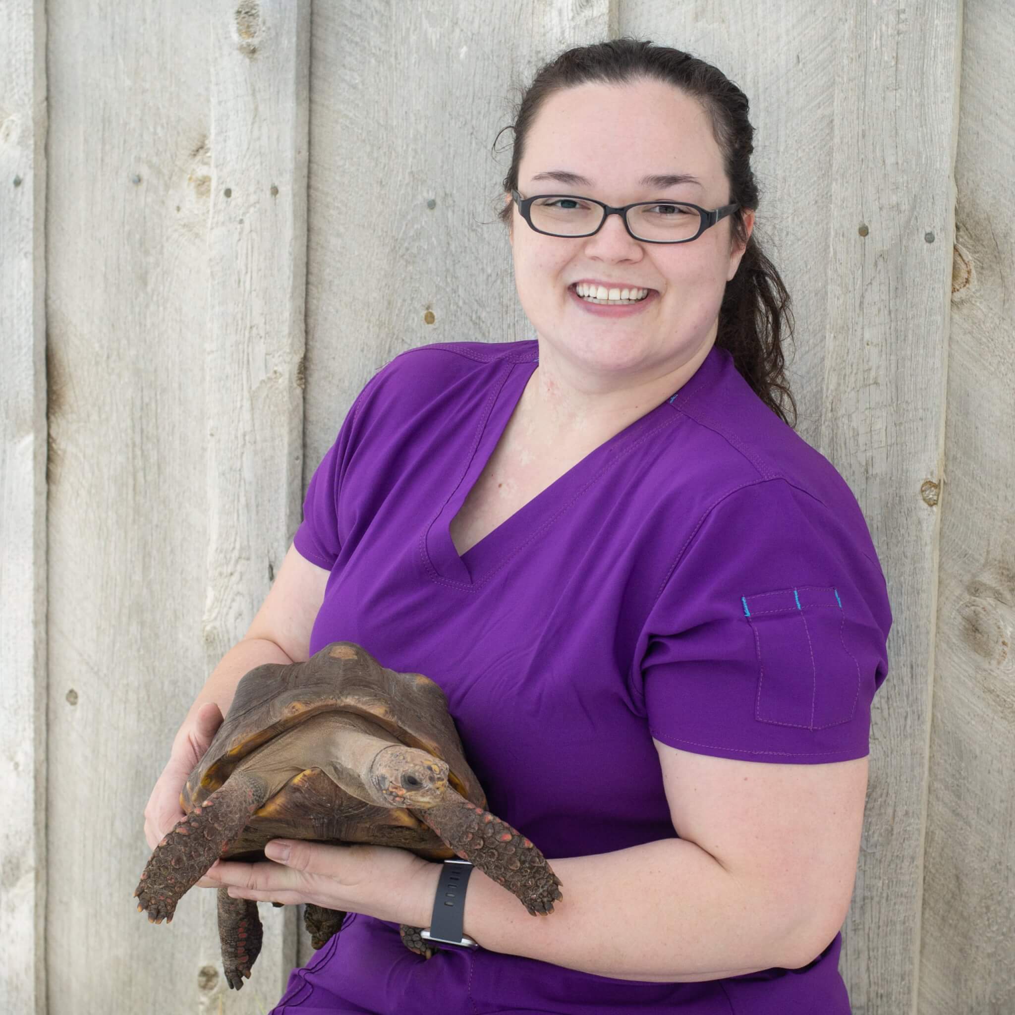 Vet Tech with turtle